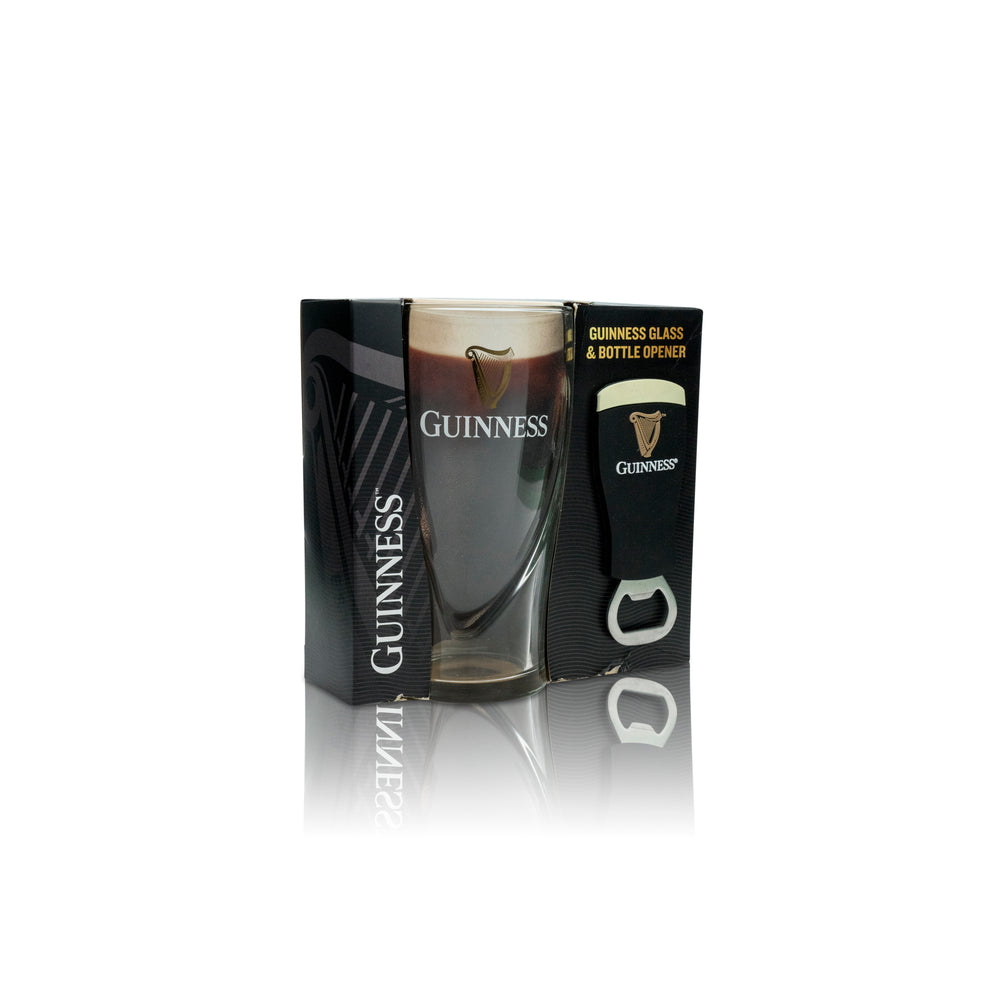 Guinness szklanka do piwa 0.53l zestaw z otwieraczem do butelek zestaw upominkowy Browar