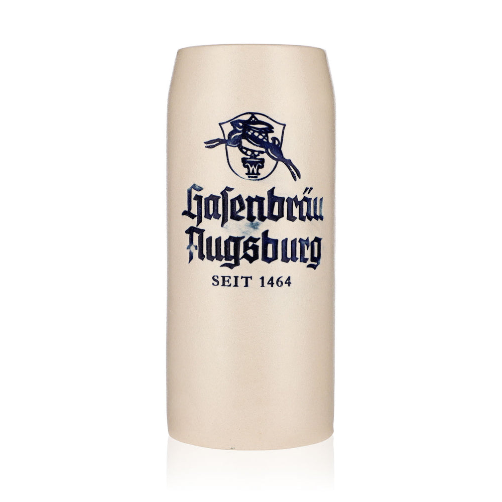 Hasenbräu Augsburg Szklanka do piwa 0,5 l Kamienny kufel Szklanki do piwa Gliniany kufel Kufel kolekcjonerski