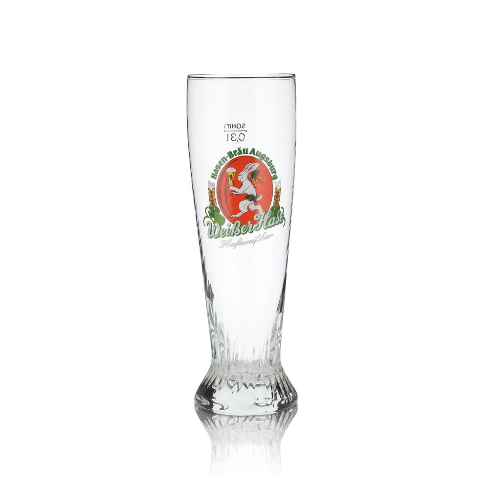 Hasenbräu Augsburg szklanka 0.3l szklanka do piwa pszenicznego szklanka do Hefeweizen browar Augsburg