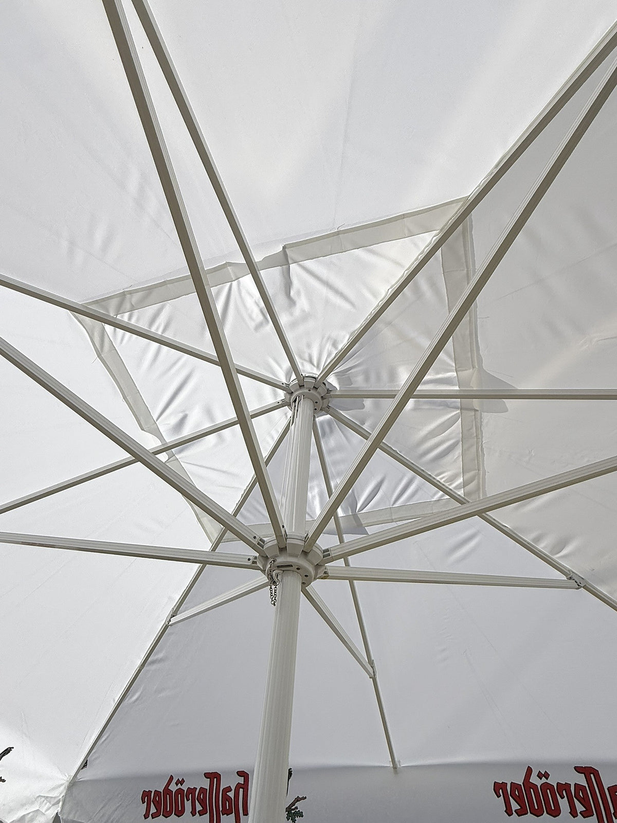 Parasol Hasseröder 4x4 m – do browarów, lokali gastronomicznych i ogródków piwnych – Widok 2