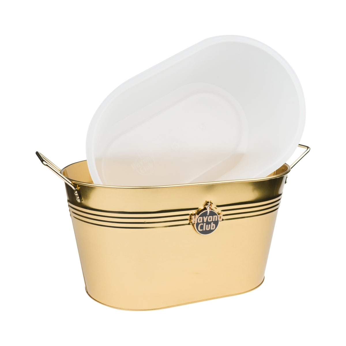 Havana Club Rum Cooler Magnum Bottles Ice Cube Container Box XL Cooler gold – Widok 3