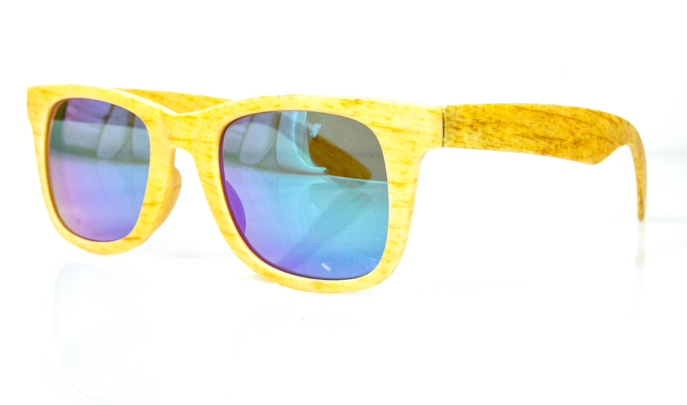 Okulary przeciwsłoneczne Havana Club Rum Okulary przeciwsłoneczne Okulary imprezowe Verde Wygląd drewna UV400