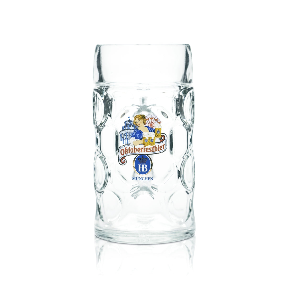 HB Monachium kufel do piwa szklany 1l kufel kolekcjonerski Seidel edycja piwa Oktoberfest