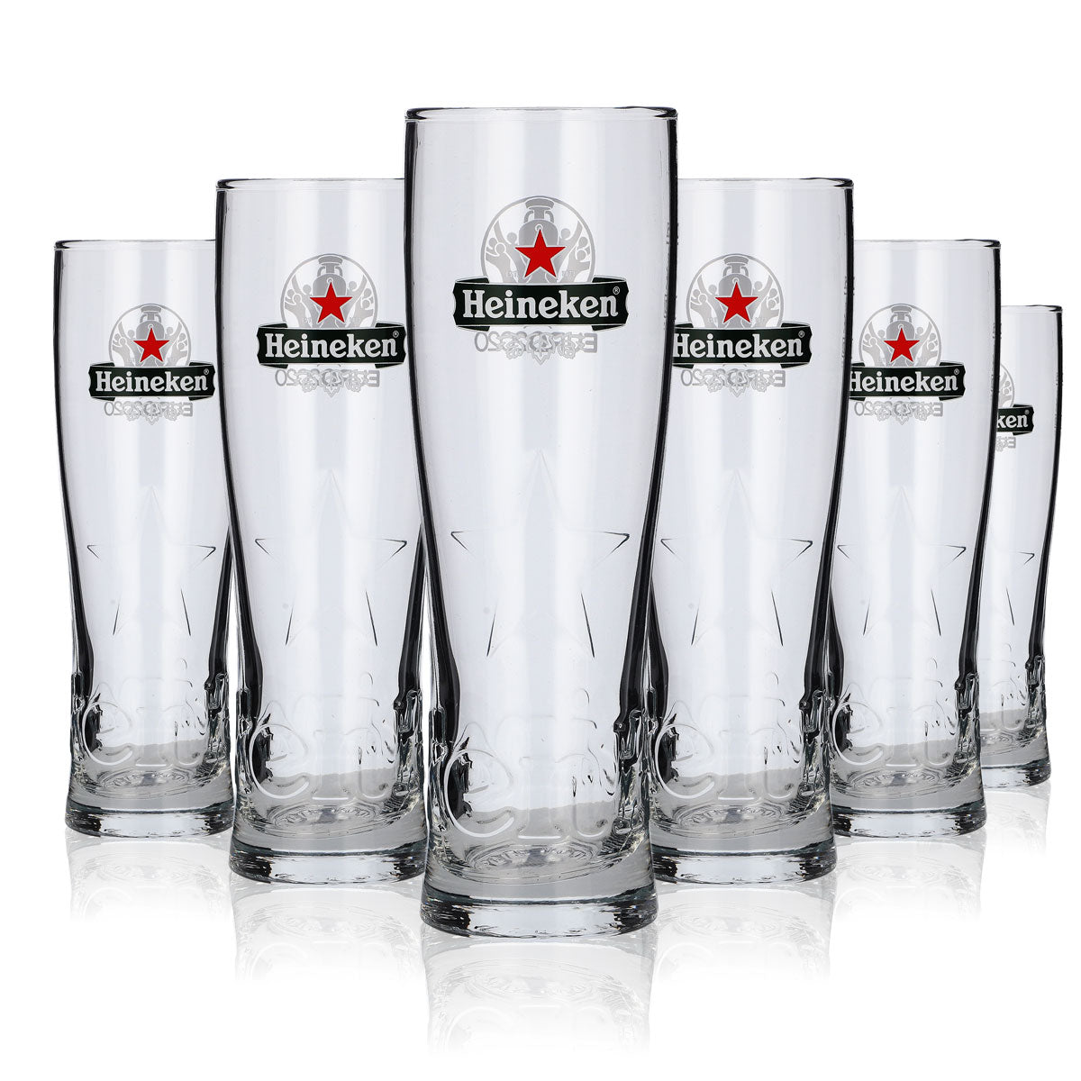 Zestaw piwny Heineken Bundle Set I zawierający 6 szklanek do piwa o pojemności 0,25 l, 100 podkładek pod piwo i otwieracz do butelek. – Widok 3
