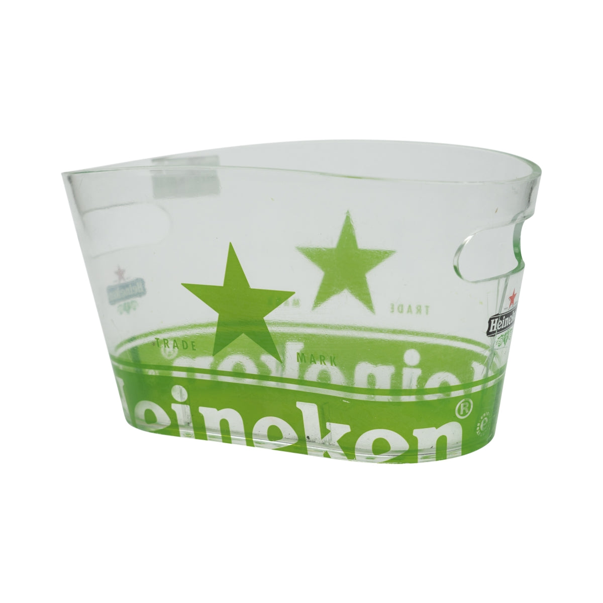 Chłodziarka do piwa Heineken Mała, zielona, przezroczysta, używana chłodziarka do lodu Bar Ice Cooler