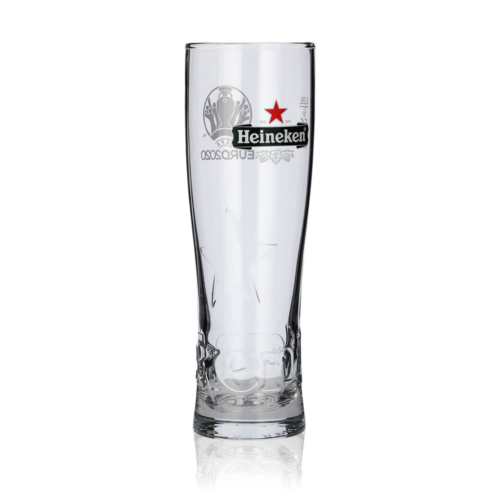 Kieliszek do piwa Heineken 0,25 l EURO 2020 Star Relief Glass Szklanki Edycja specjalna