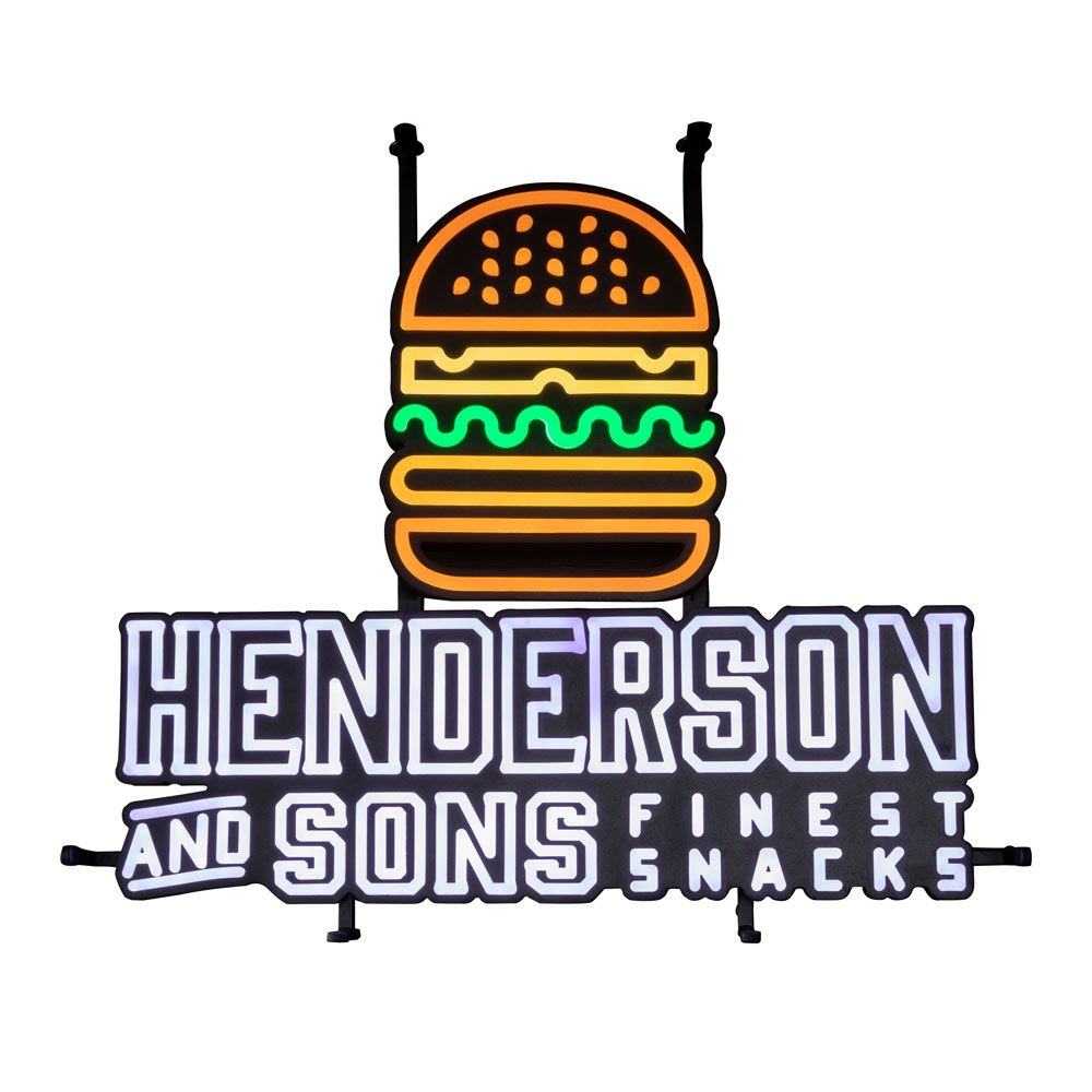 Neon Henderson Neon LED burger wewnętrzny ściemnialny pasek wyświetlacza – Widok 3