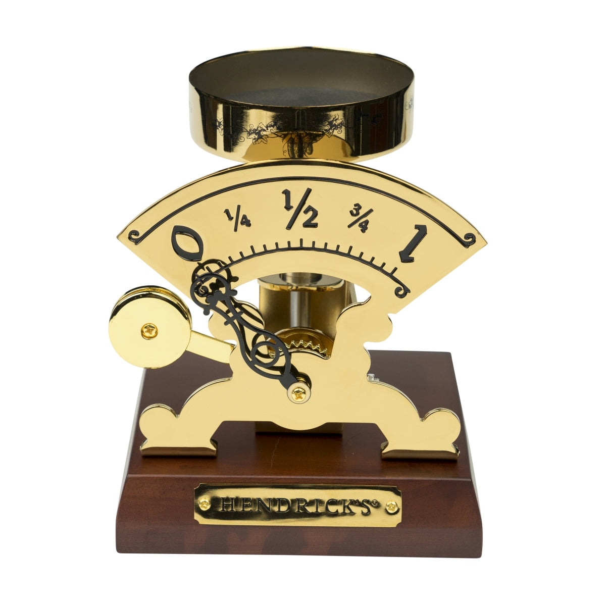 Hendricks Gin Glorifier Antique Scale Gold Bottle Display Rzadkość – Widok 2