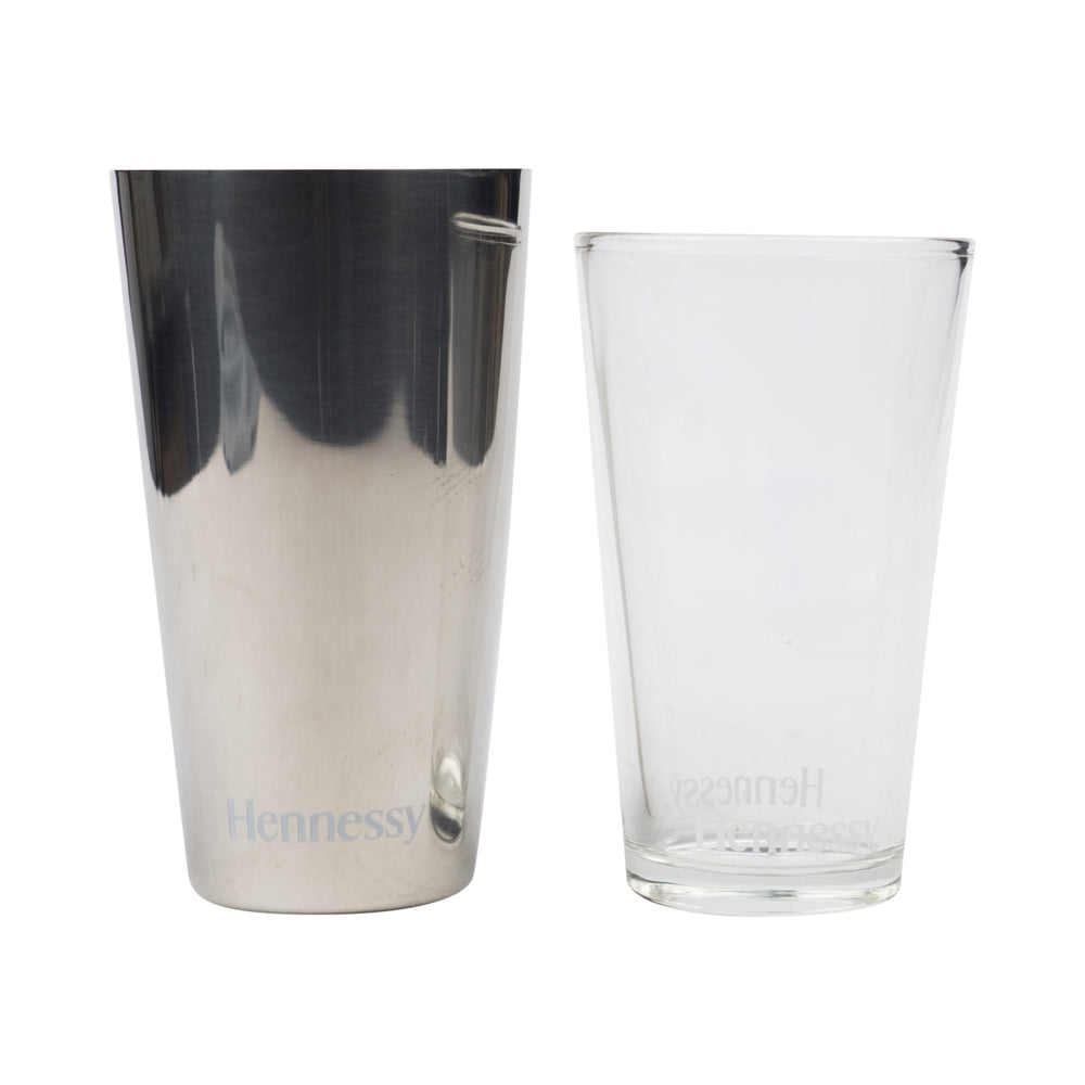 Hennessy Cognac Boston Shaker 0,5 l Barman Mieszacz koktajli Stal nierdzewna Szkło Bar