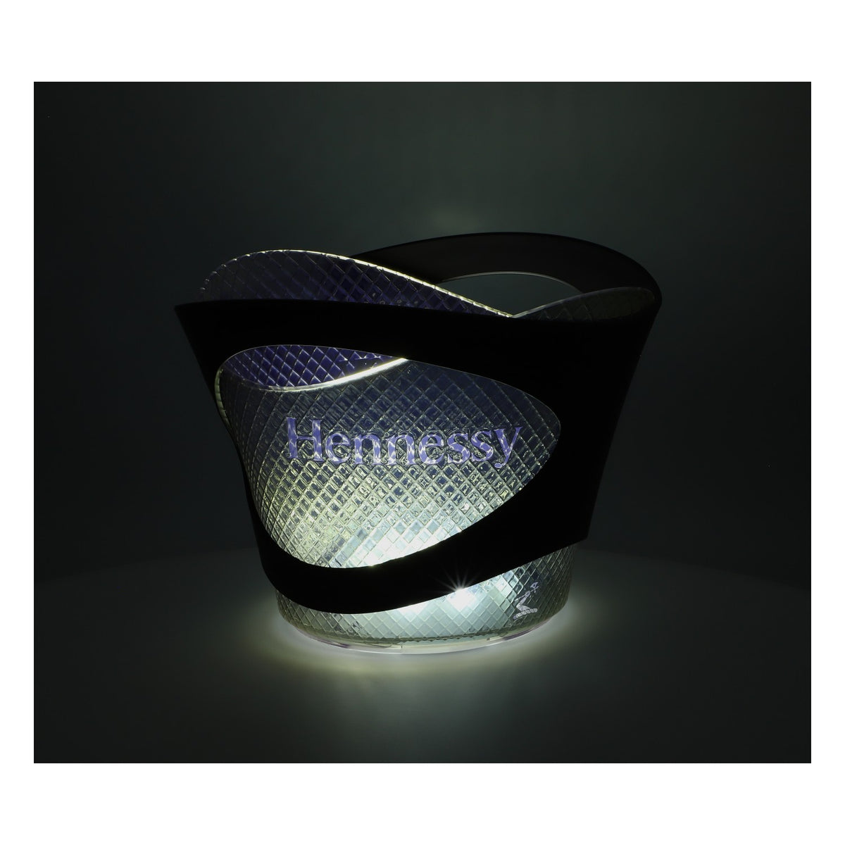 Hennessy Whiskey LED Chłodziarka Pojemnik na kostki lodu Akumulator złoty/czarny Duży – Widok 5
