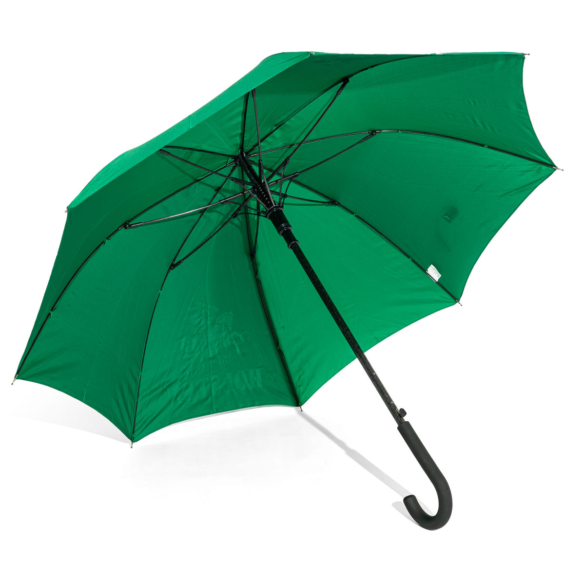 Parasol z poliestru w kolorze zielonym, automatyczny, Ø 104 cm, z motywem szklanki piwa Holsten – Widok 3