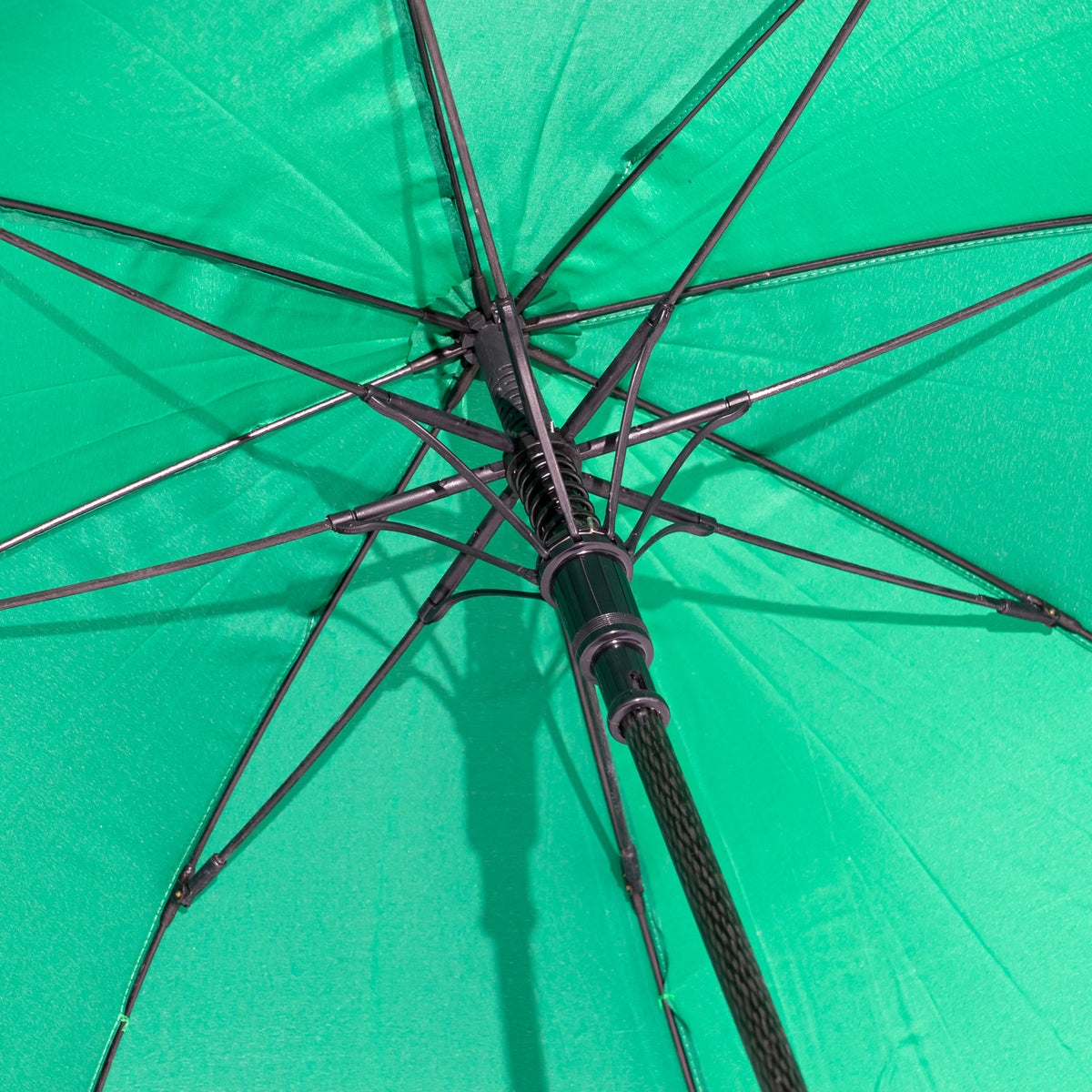 Parasol z poliestru w kolorze zielonym, automatyczny, Ø 104 cm, z motywem szklanki piwa Holsten – Widok 4