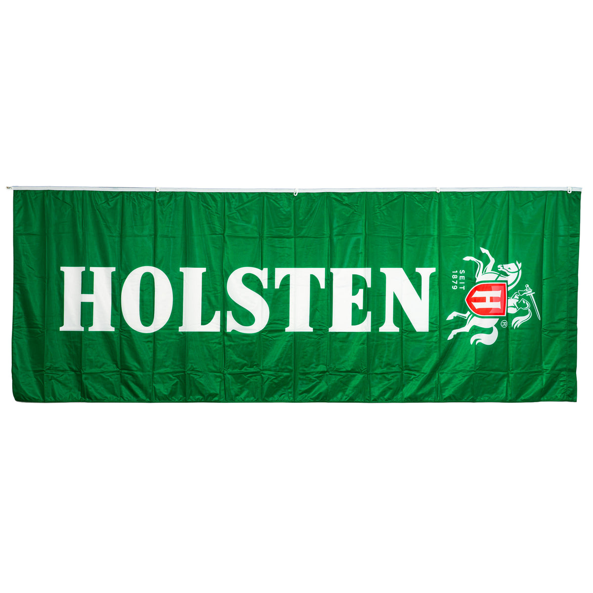Sztandar z motywem szklanki piwa Holsten, 150 x 400 cm, flaga z poliestru