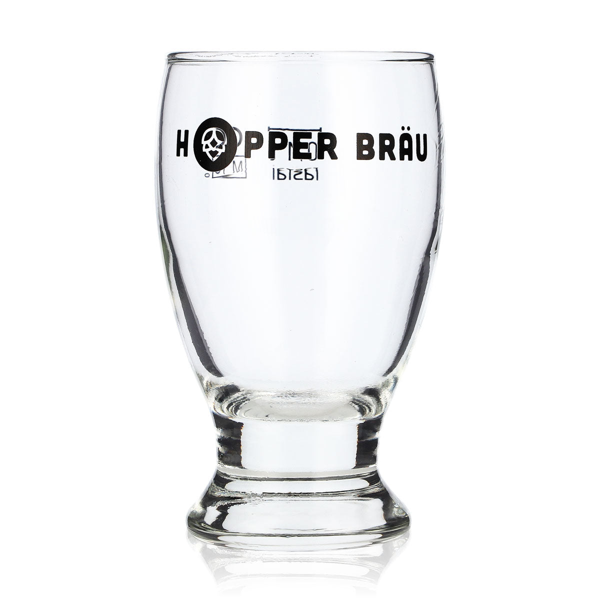 Szklanka do piwa Hopper Bräu Stamper 0,1 l, szklanka pucharowa, mini szklanka Rastal, szklanka do piwa typu pils, szklanka typu pint