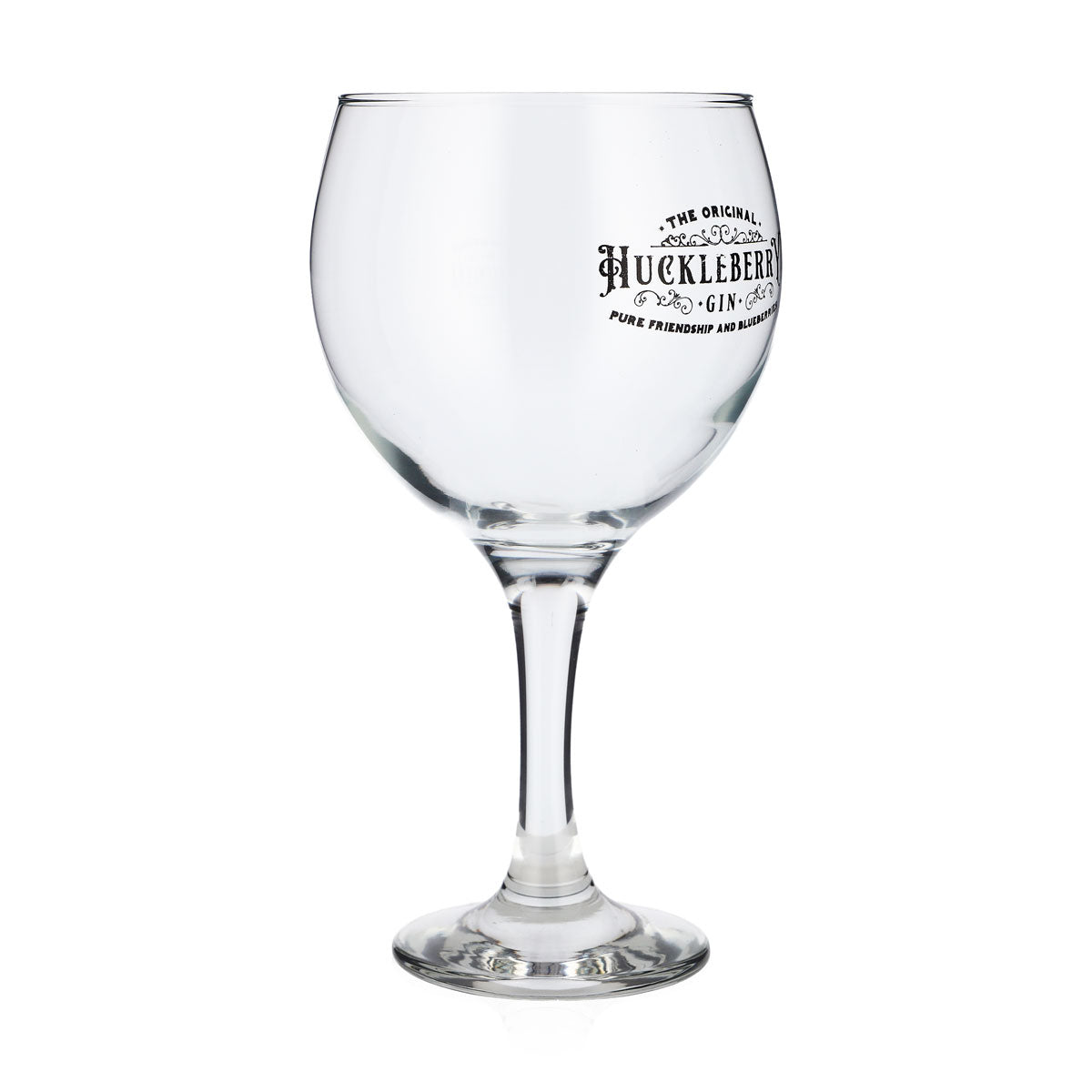 Szklanka do ginu Huckleberry 0,62 l, szklanka typu balloon, czarne logo, kieliszek do koniaku, szklanka typu Copa, tonik – Widok 2