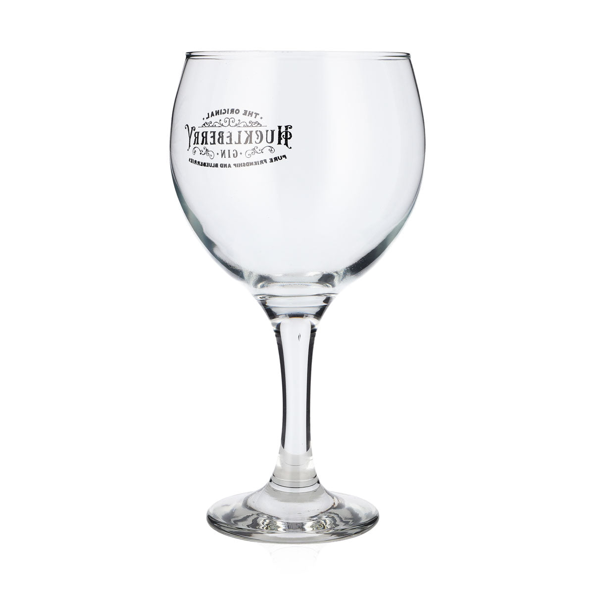 Szklanka do ginu Huckleberry 0,62 l, szklanka typu balloon, czarne logo, kieliszek do koniaku, szklanka typu Copa, tonik – Widok 3
