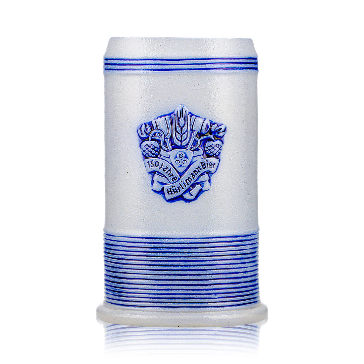 Szklanka do piwa Hürlimann „Steinkrug” 1,5 l – 150 lat Rastal Ton – kufel z Grenzau – kufel miarowy – Widok 2