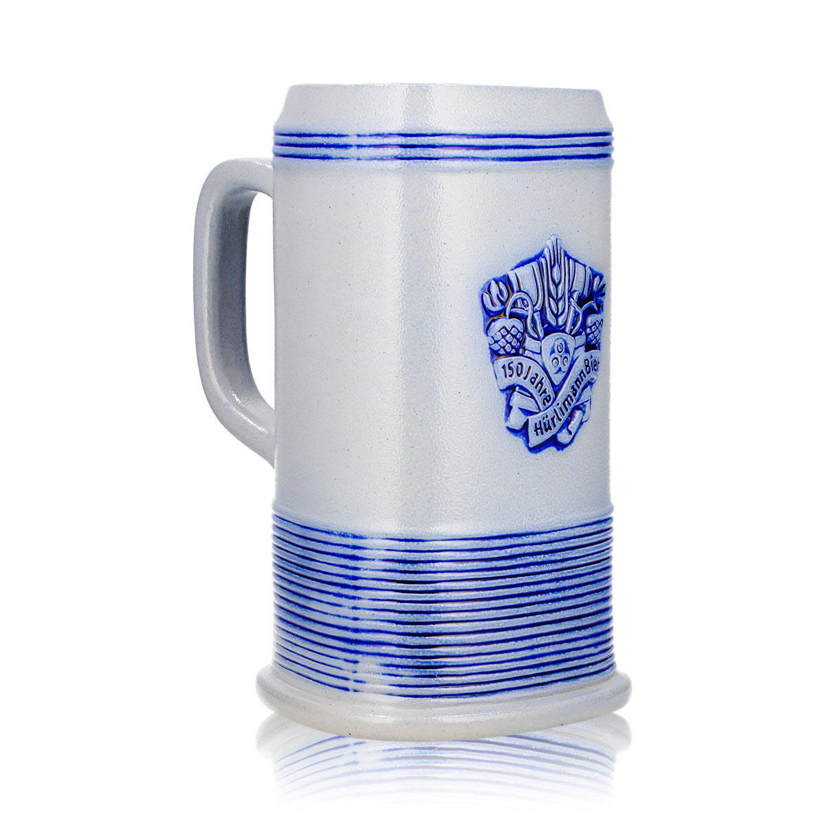 Szklanka do piwa Hürlimann „Steinkrug” 1,5 l – 150 lat Rastal Ton – kufel z Grenzau – kufel miarowy – Widok 3