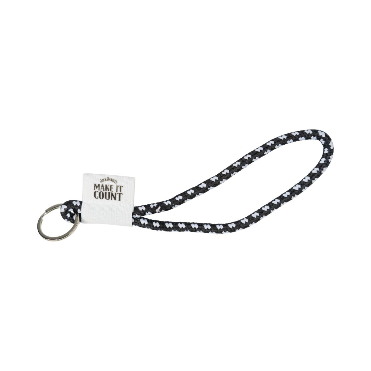 Jack Daniels Lanyard Chain Lanyard Batchholder Black White Make it count