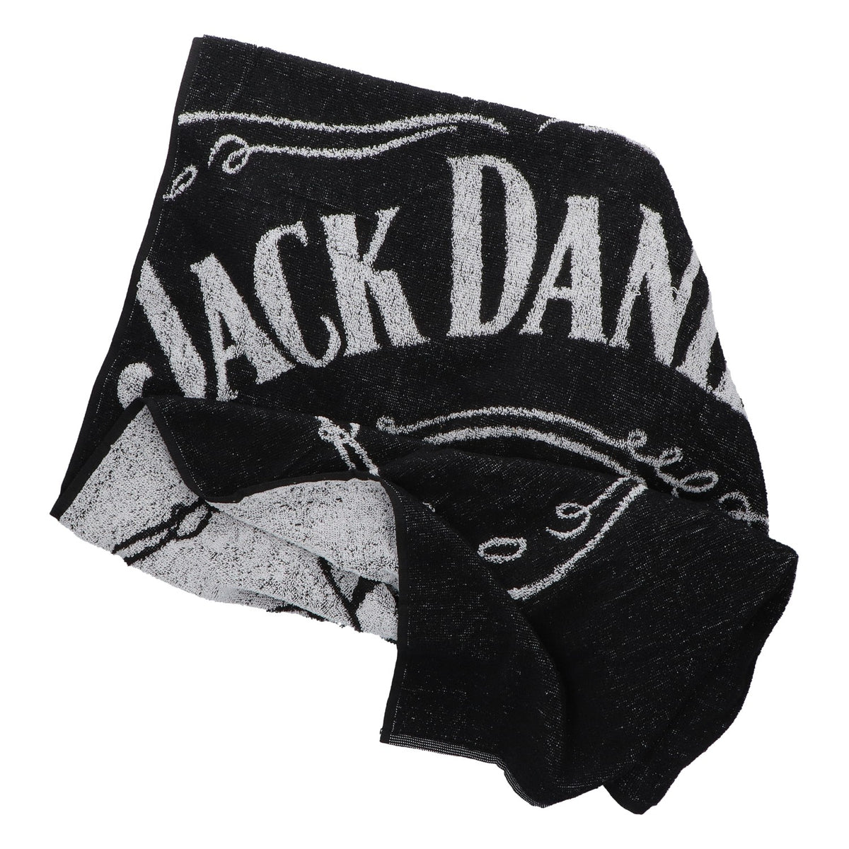Ręcznik Jack Daniels Whiskey, czarny, 143 x 70 cm, nowy, z tkaniny mieszanej – Widok 2