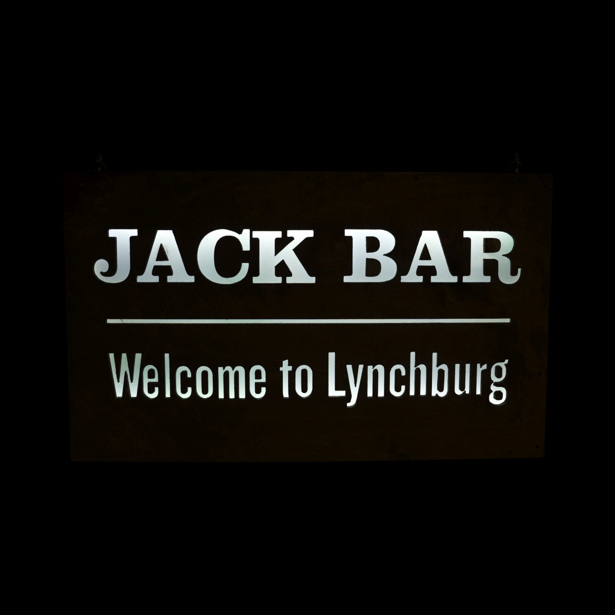 Jack Daniels Whiskey podświetlany znak 50x30cm znak Lynchburg Bar LED światło drewno – Widok 2