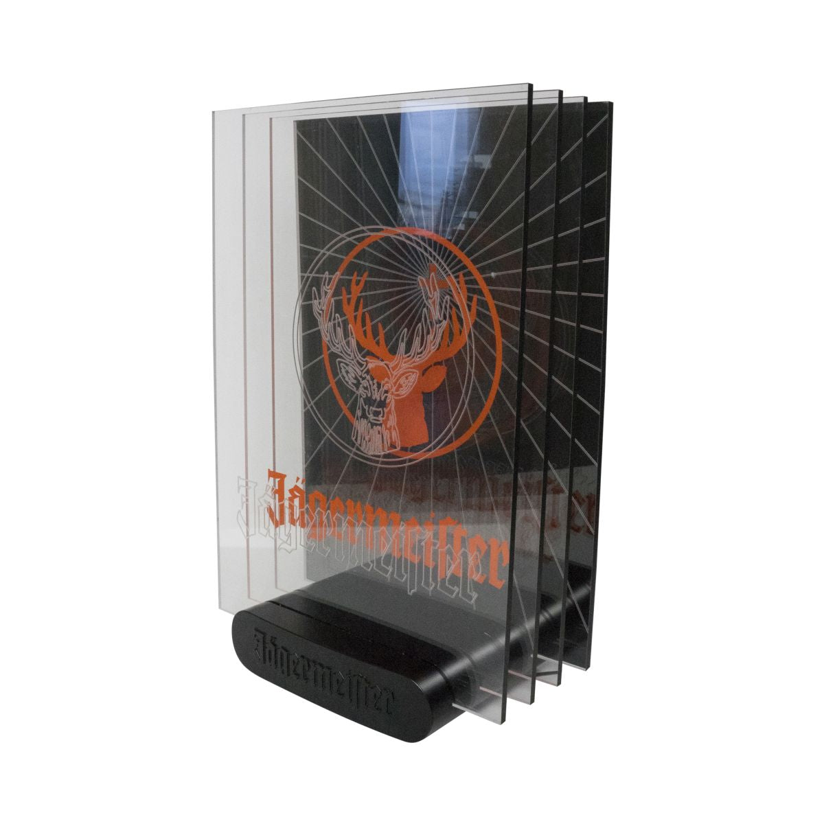 Podświetlany znak 3D Jägermeister Podświetlany znak LED Retro Kolekcjoner