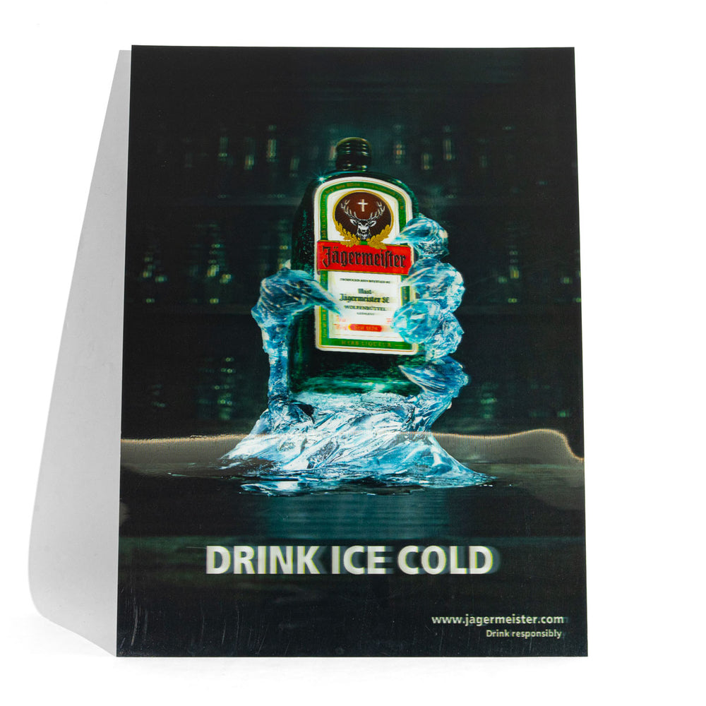 Jägermeister 3D plakat ścienny Gruby papier 48x34cm Tablica reklamowa Dekoracja