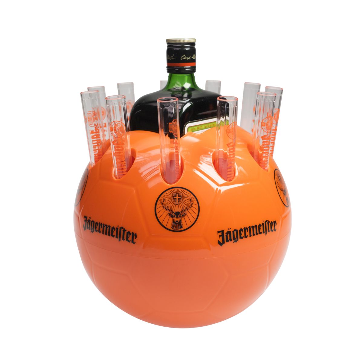 Chłodziarka do butelek Jägermeister Piłka nożna Trzebiaczka do shoty Krótka prezentacja
