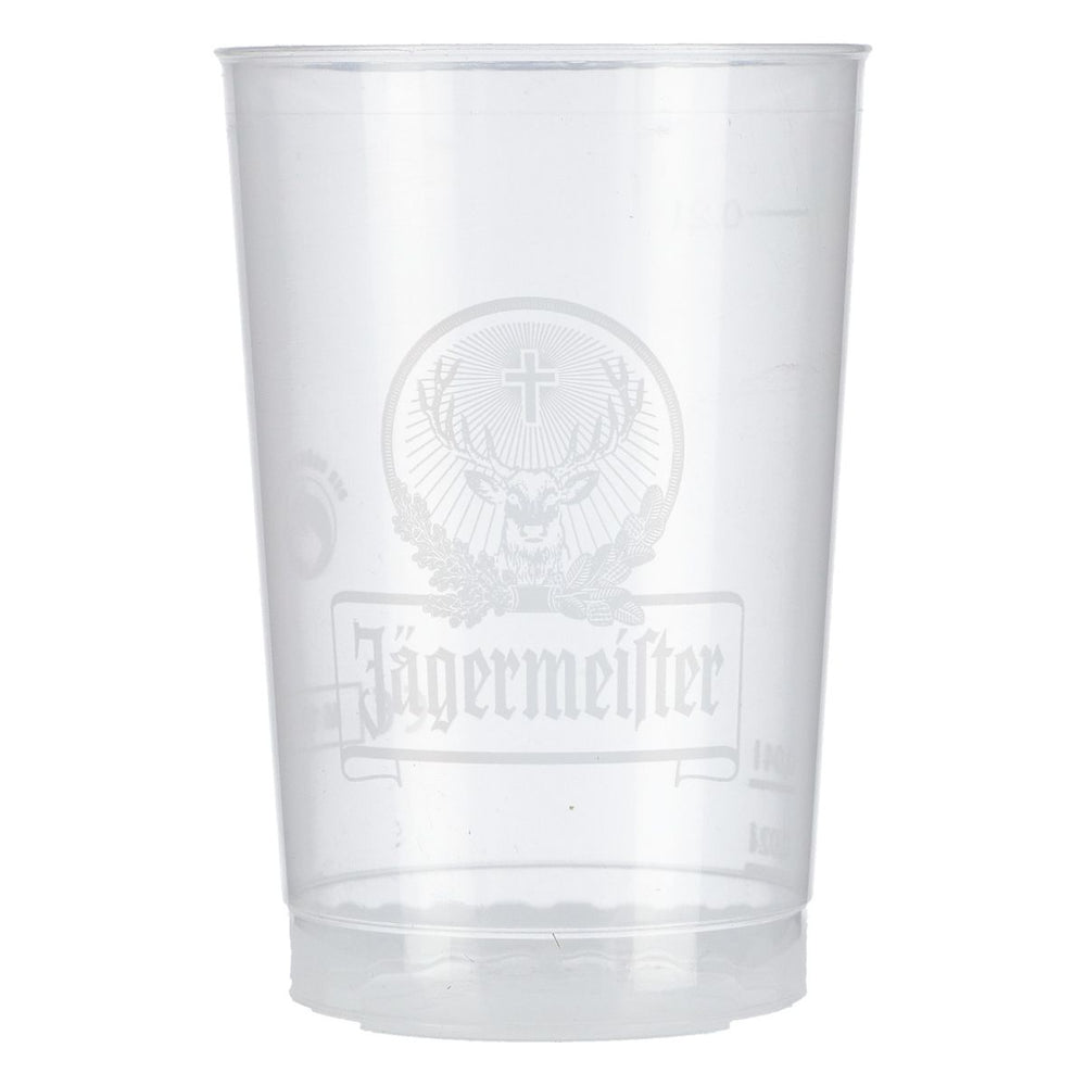 Jägermeister Plastikowy kubek 0,2 l wielokrotnego użytku Plastikowy kubek do long drinków Kubki szklane