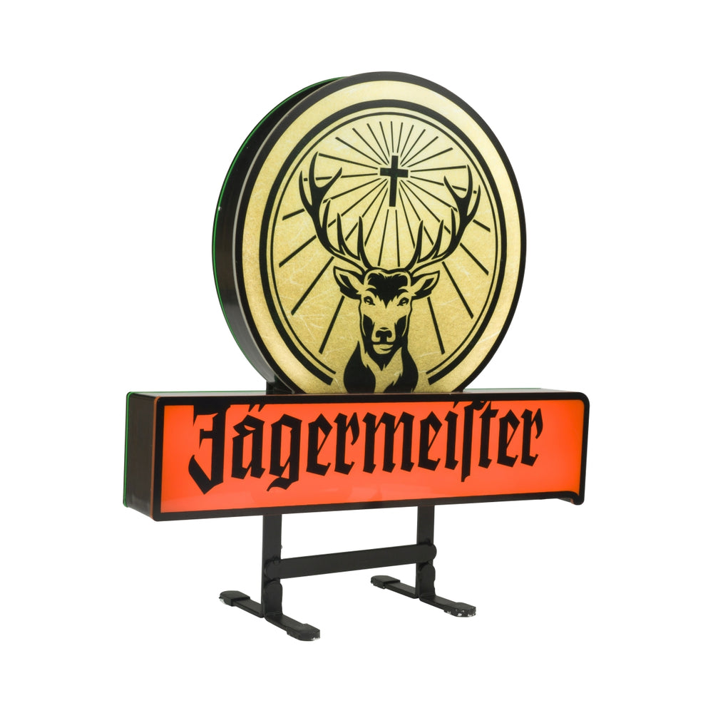 Jägermeister podświetlany znak LED tablica reklamowa ściana świetlna bar reklamowy