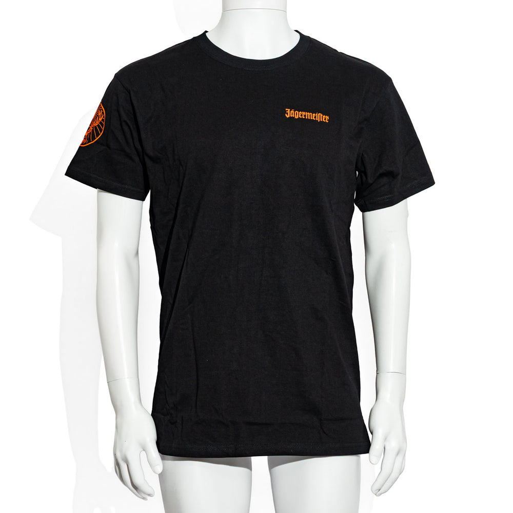 Koszulka Jägermeister Likör Koszulka eventowa Logo Pomarańczowa Kojarzona z piwem Rozmiar L