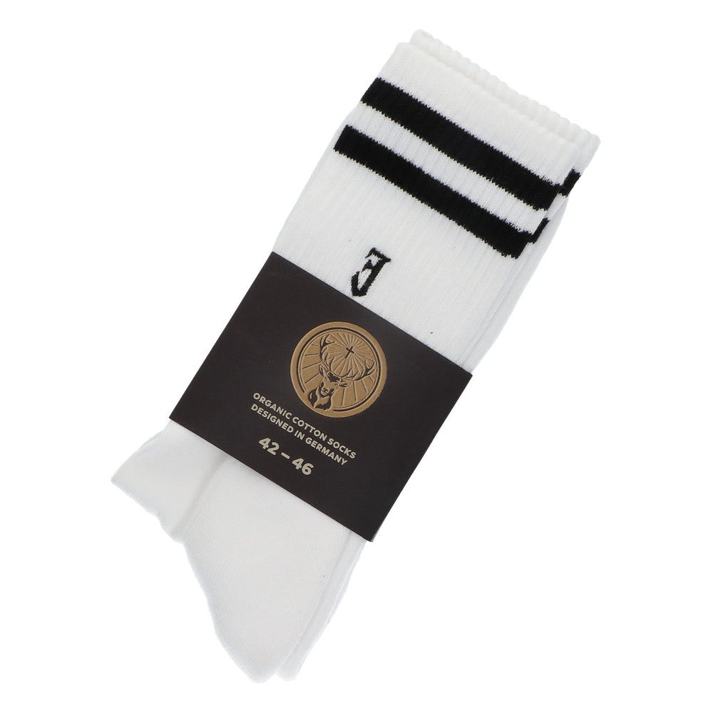 Jägermeister skarpetki skarpetki białe paski rozmiar 42-46 Crew Merchandise tekstylne
