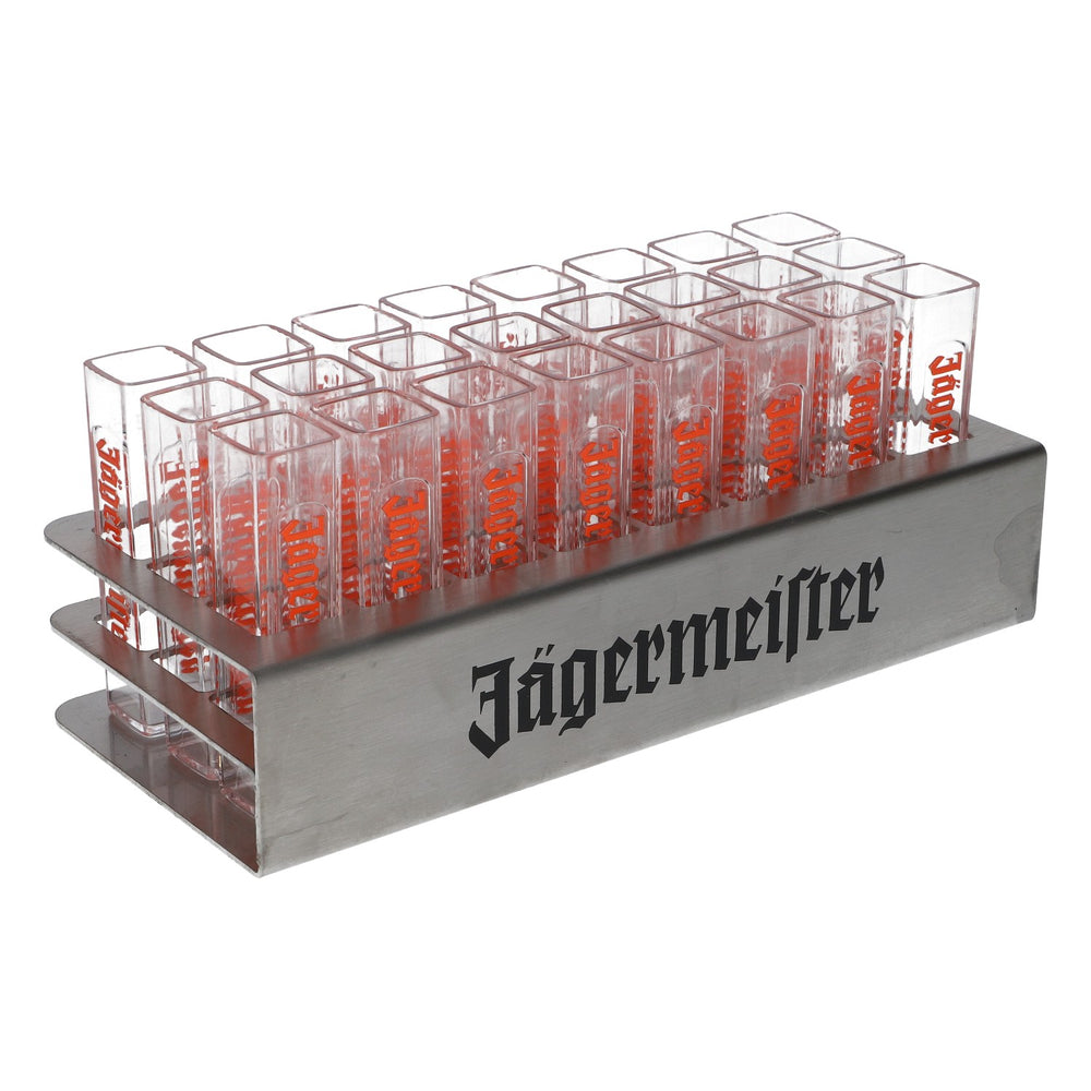 Jägermeister Tooter Rack Uchwyt na kieliszki Taca do serwowania Uchwyt na kieliszki Stamper