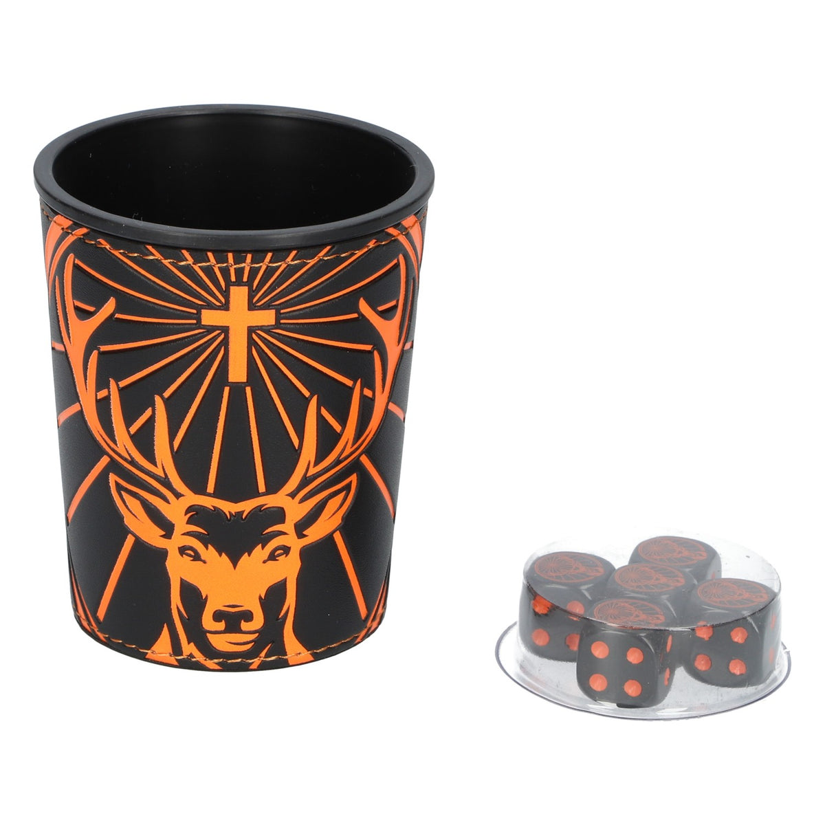 Jägermeister dice cup gra w kości z 5 kostkami gra losowa zabawka