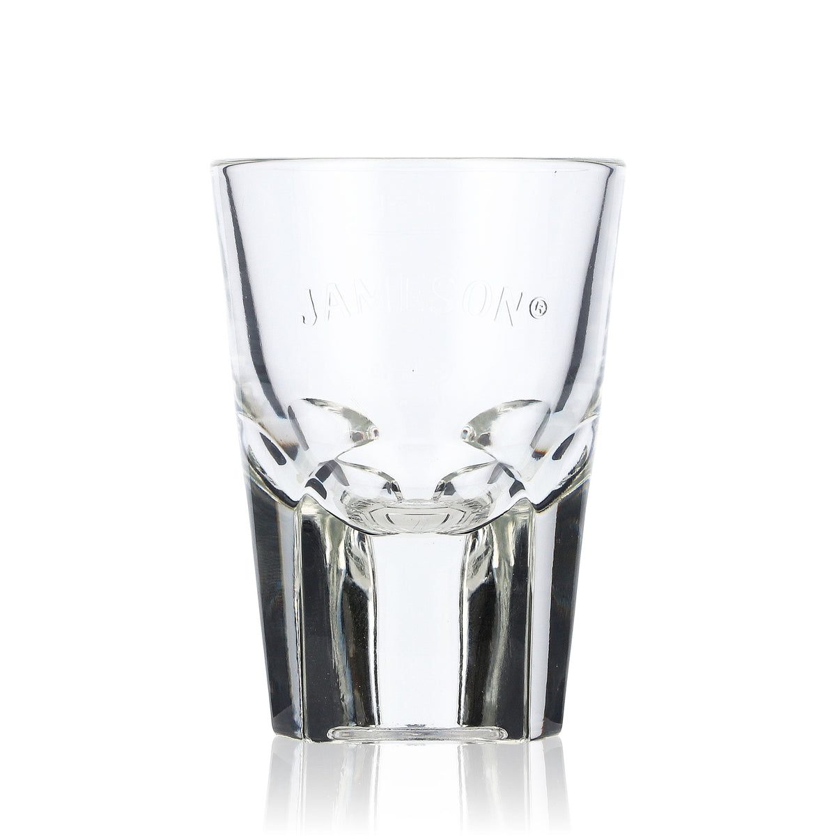 6x Jameson Whiskey Szklanka Shotglas Stamper Krótka 2cl/4cl Relief Trójkątne dno – Widok 2