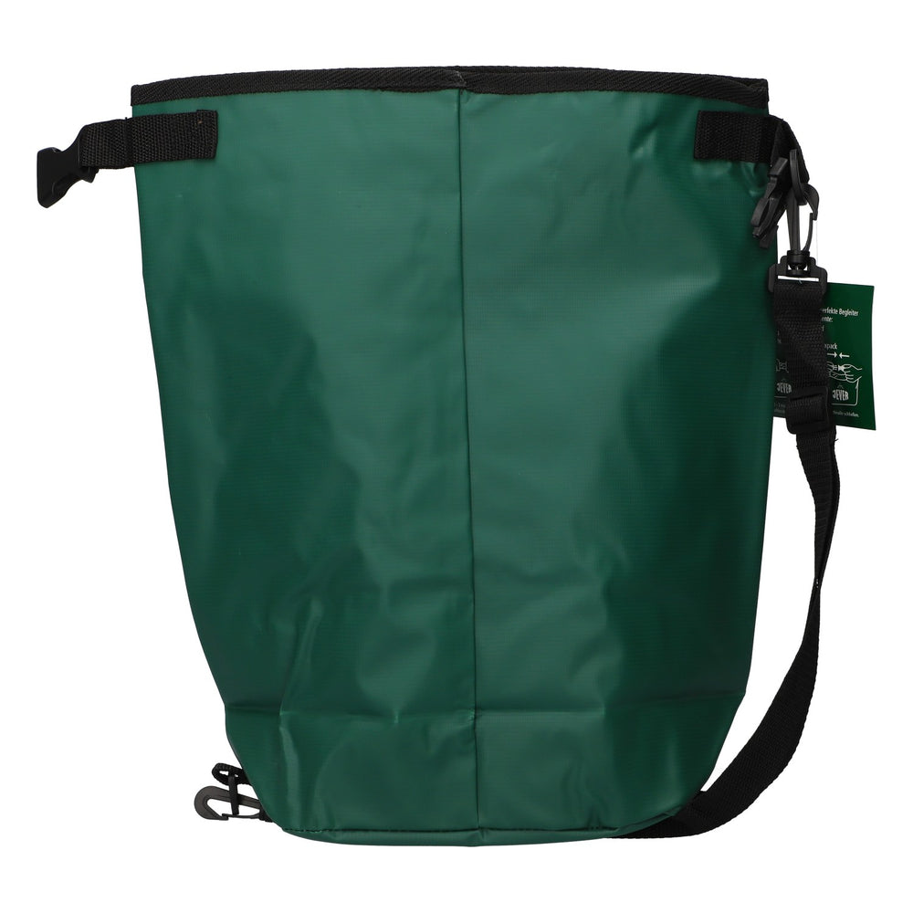 Torba na piwo Jever – torba outdoorowa, odporna na warunki atmosferyczne, zielona, typu dry bag, z paskiem na ramię