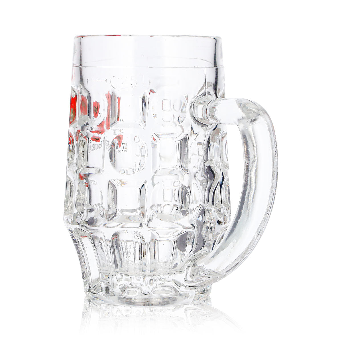 Szklanka do piwa John Courage 0,25 l z reliefem – Widok 5