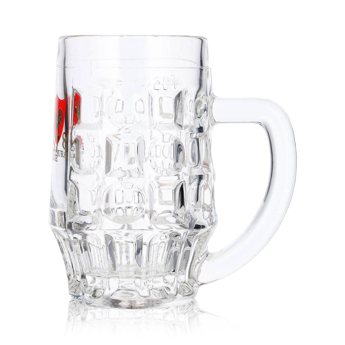 Szklanka do piwa John Courage 0,25 l z reliefem – Widok 6