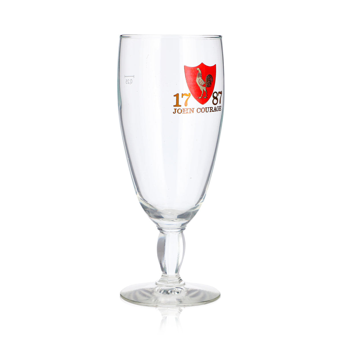 Szklanka do piwa John Courage 0,25 l, puchar „1787” Durobor – Widok 3