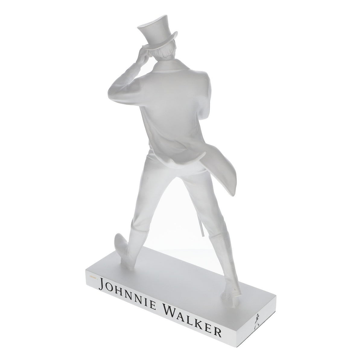 Figurka Johnie Walker Whiskey Walking Man, biała, 35 cm – Widok 3