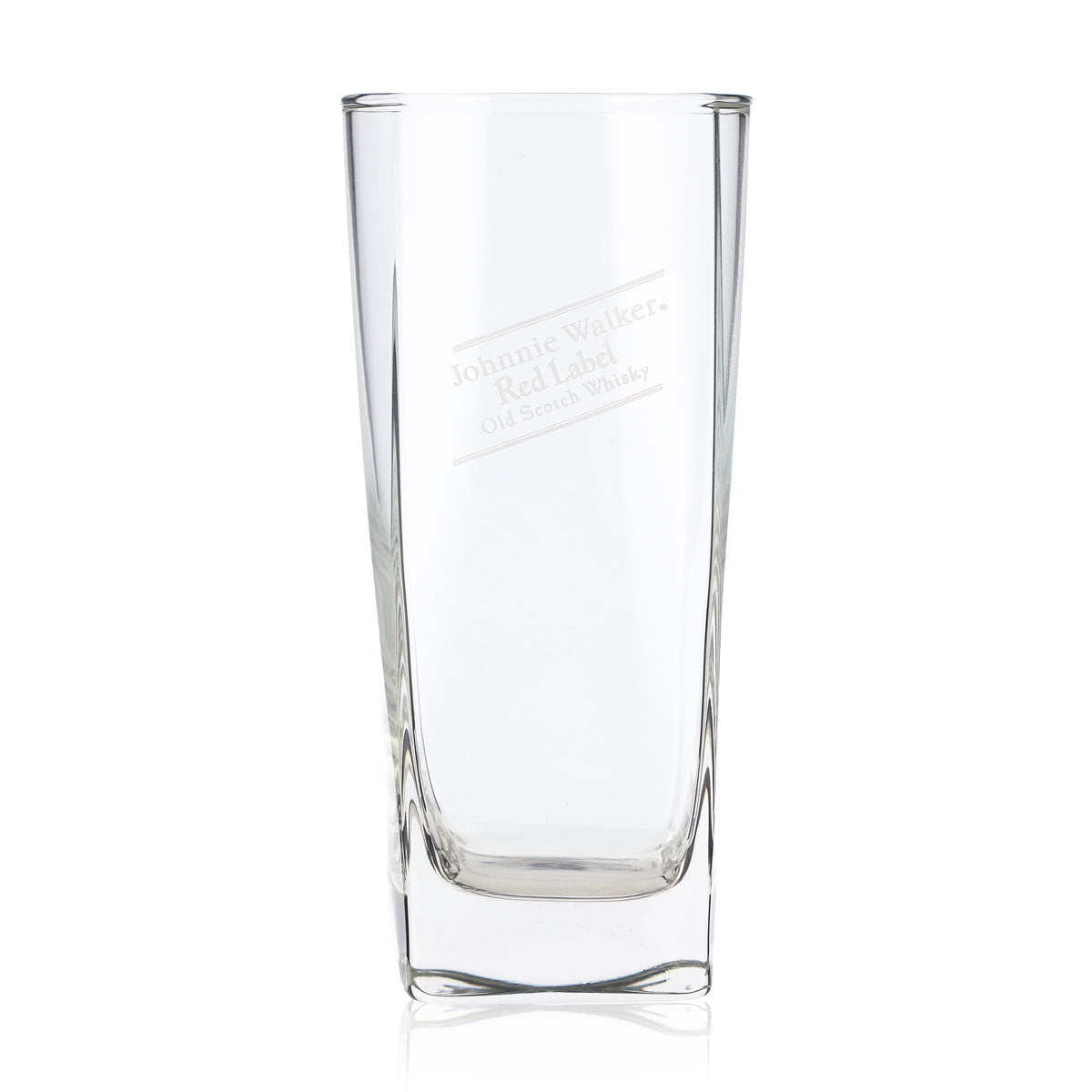 Kieliszek do whisky Johnnie Walker typu long drink, 0,333 l, z kwadratowym dnem, Red Label