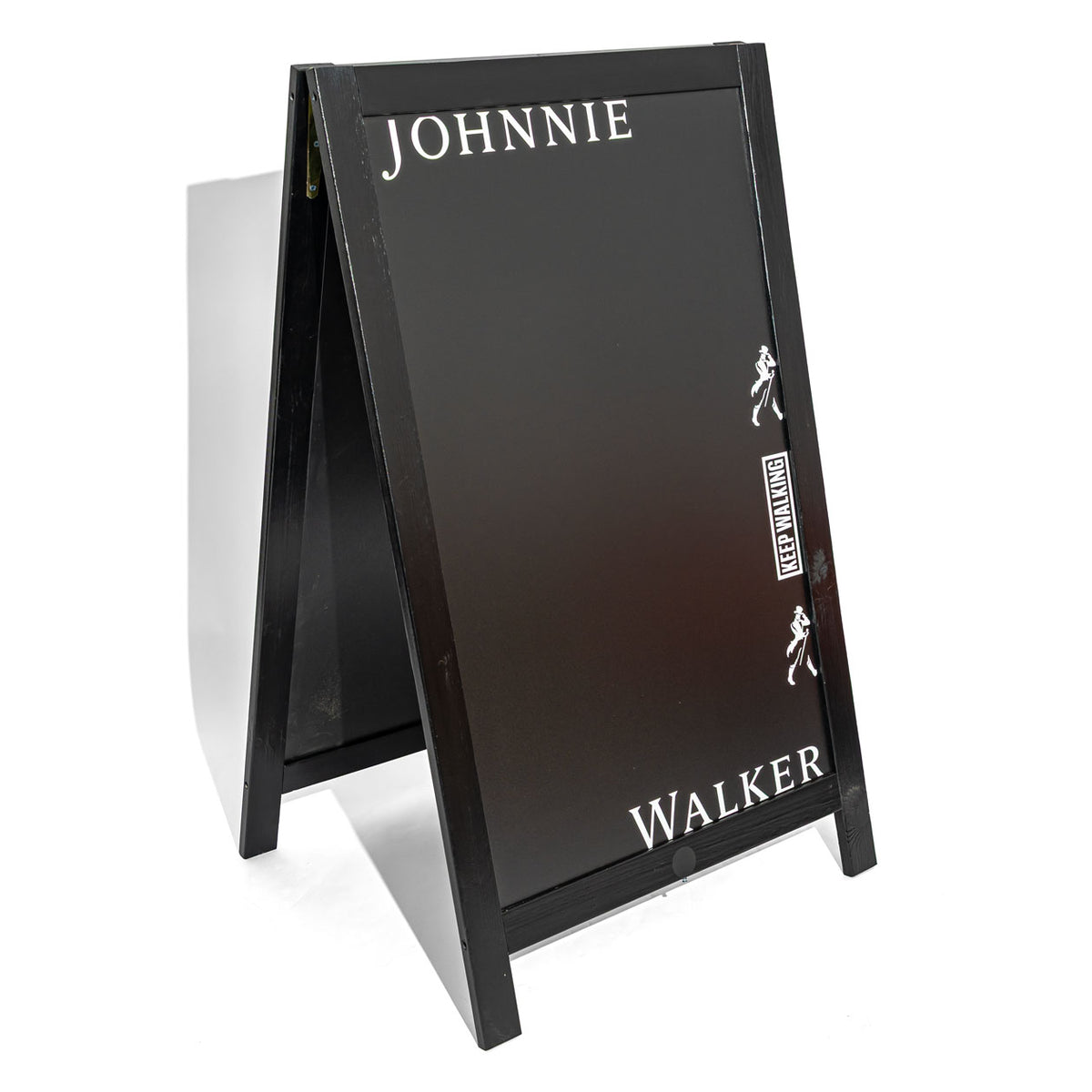 Stojak reklamowy Johnnie Walker Whisky z tablicą kredową w kształcie litery A