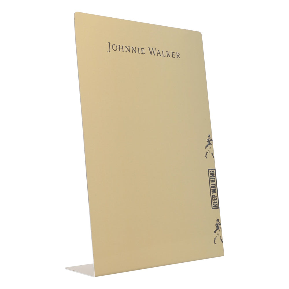 Stojak na whisky Johnnie Walker Tabliczka cenowa Złota tabliczka blaszana