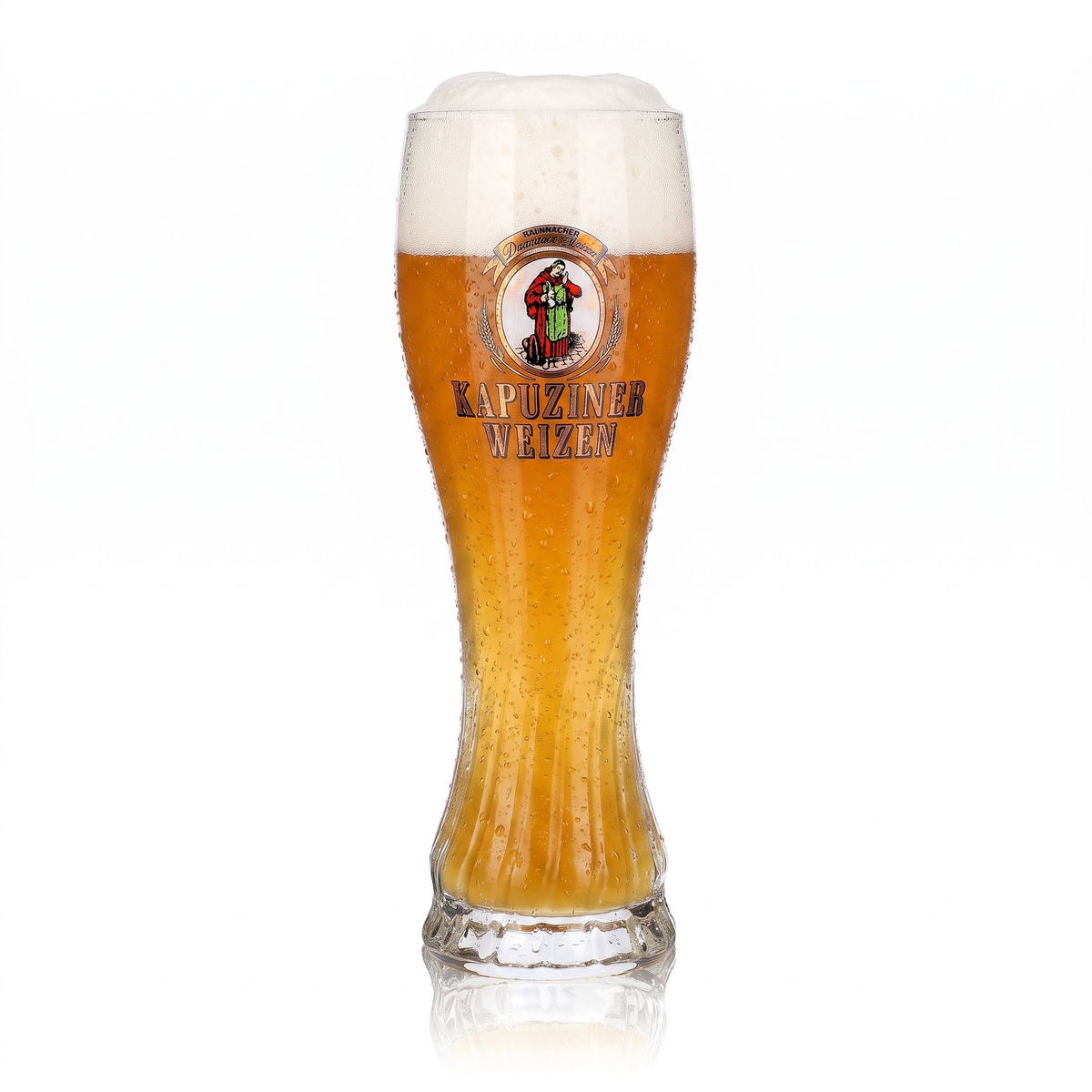 Szklanka do piwa Kapuziner 0,5 l, puchar, piwo pszeniczne, relief, Sahm