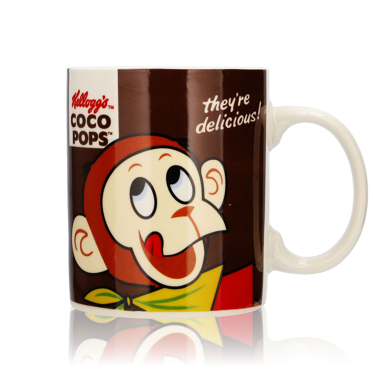Kelloggs Coco Pops kubek mleczny 0,33 l  Szklanka do musli dla dzieci „Coco Pops” małpa – Widok 2