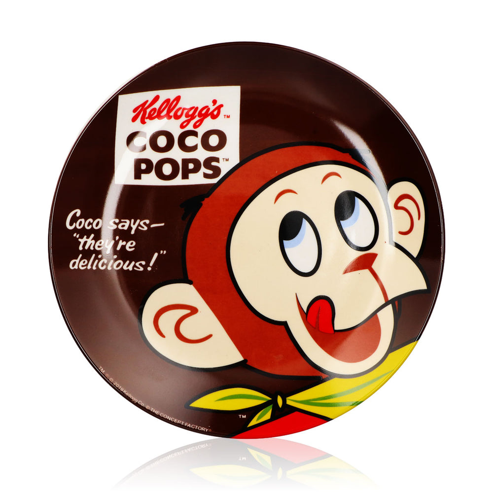 Talerz ceramiczny Kellogg’s z motywem małpki z opakowania Coco Pops o średnicy 20,5 cm