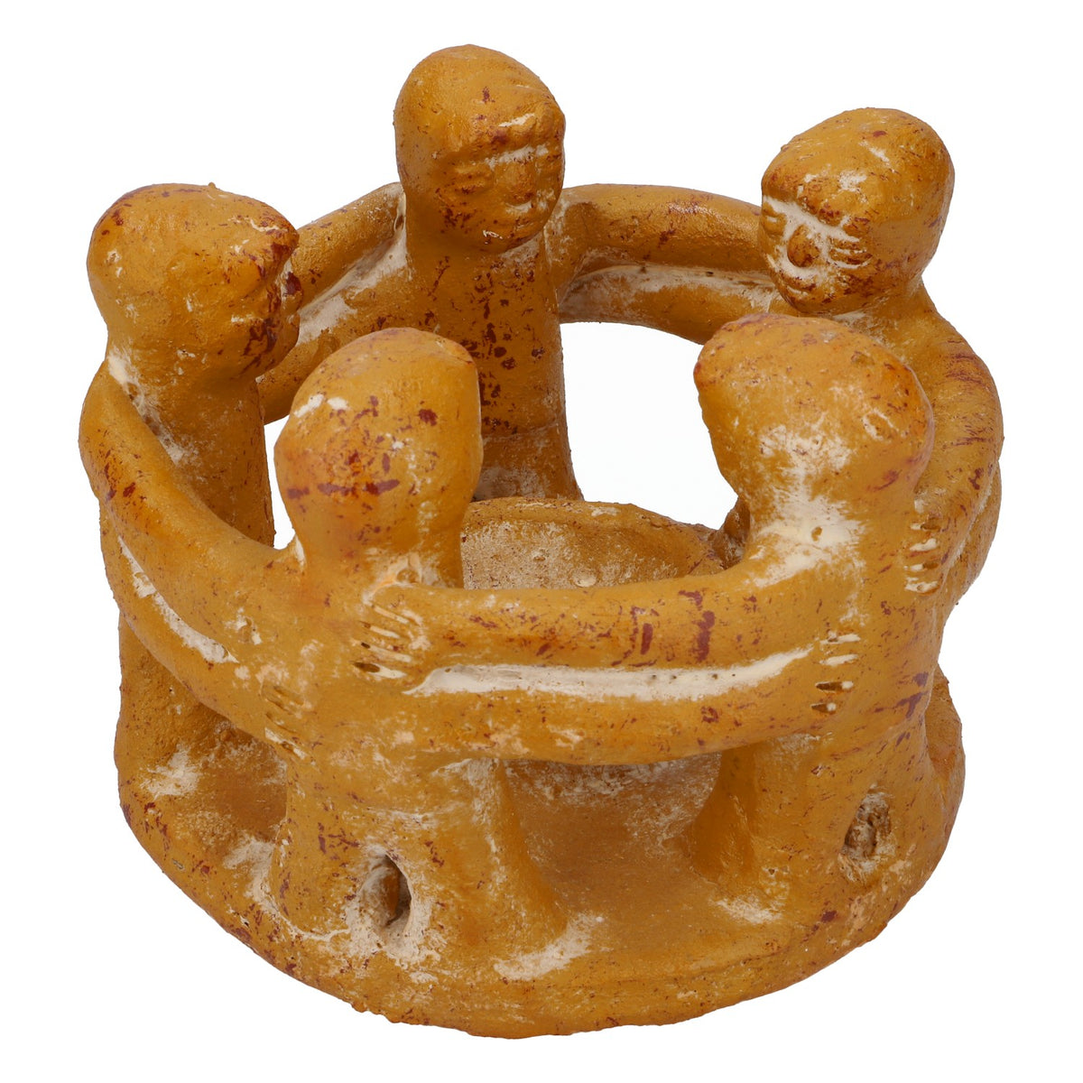 Ceramiczny krąg przyjaciół Świecznik Świecznik na podgrzewacze 5 osób