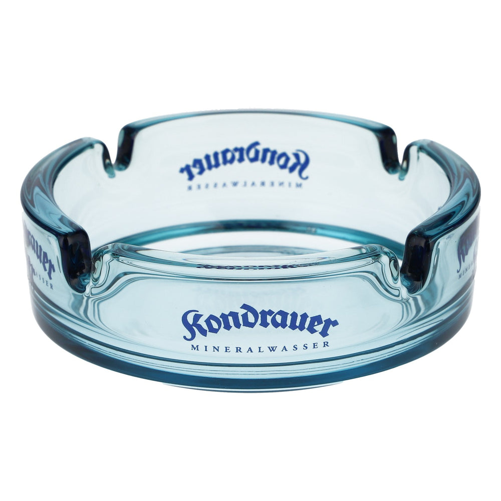 Kondrauer – szklana popielniczka w stylu retro, jasnoniebieska, do baru