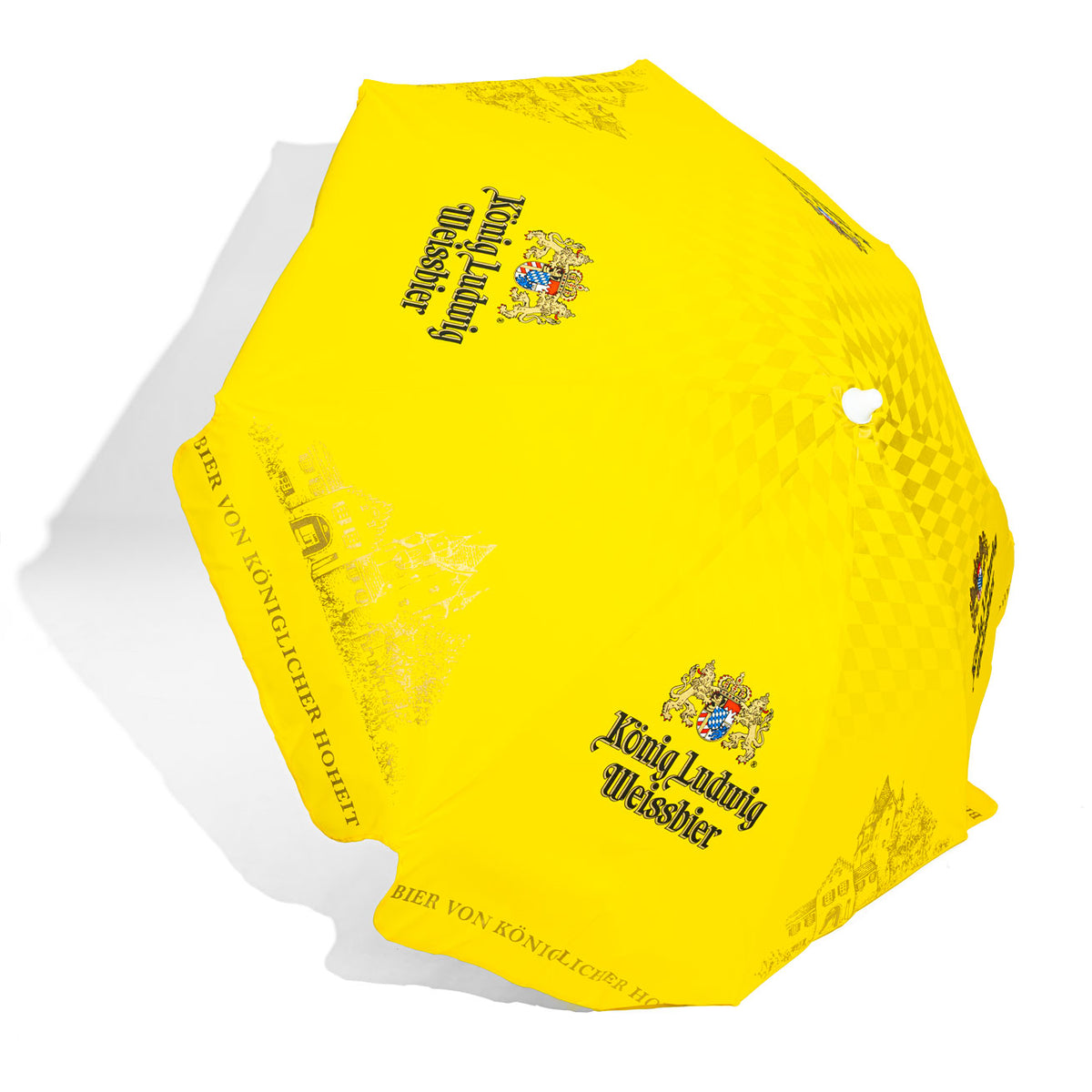 Parasol przeciwsłoneczny König Ludwig Bier, wersja żółta, składany – Widok 3