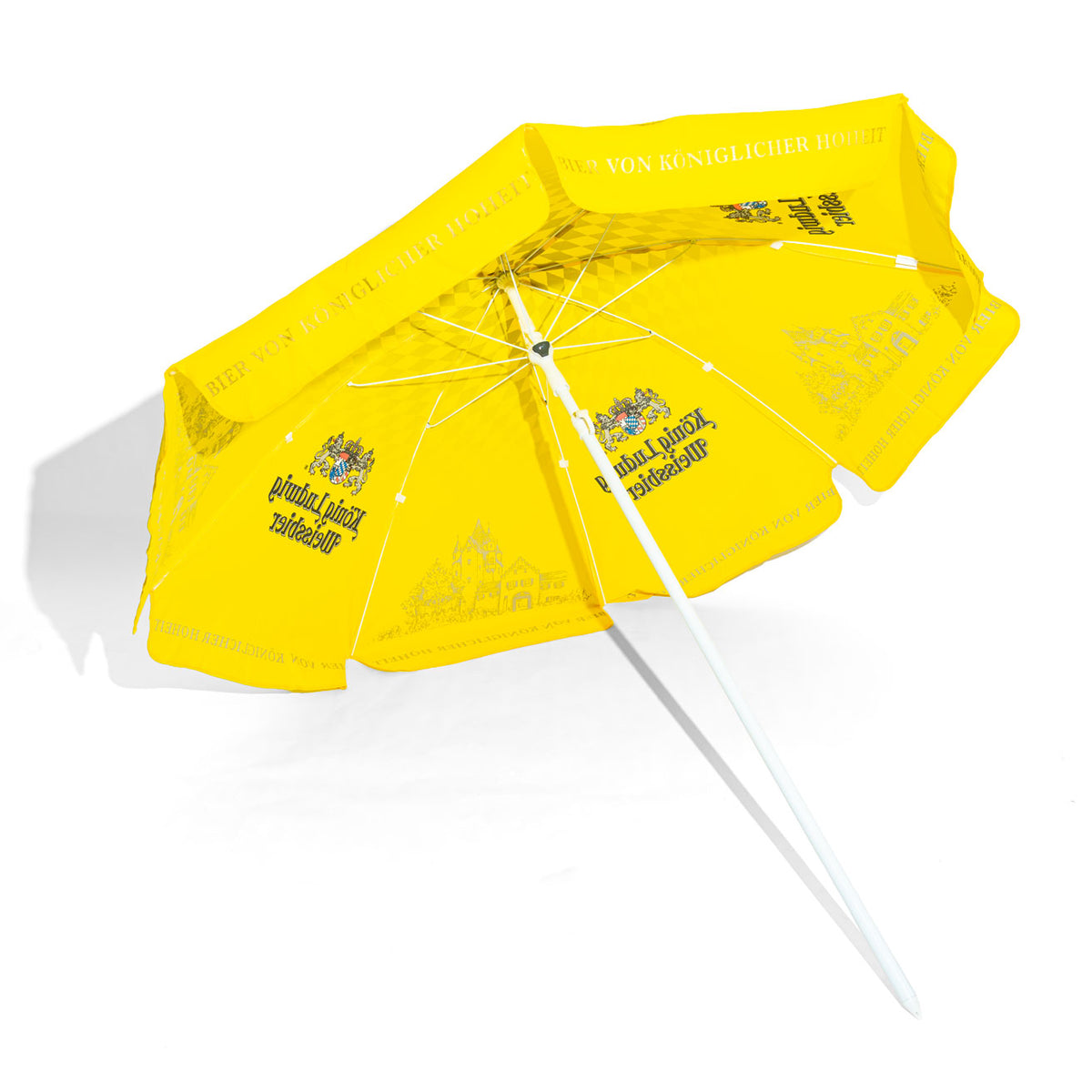 Parasol przeciwsłoneczny König Ludwig Bier, wersja żółta, składany – Widok 4